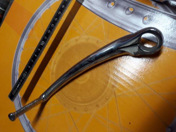 MZ RT 125 Kickstarter org. neu Verchromt