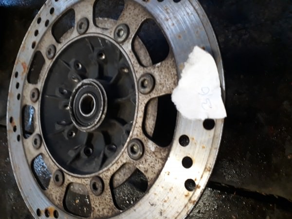 Kawasaki KLR 650 Radnarbe Bremsscheibe vorn