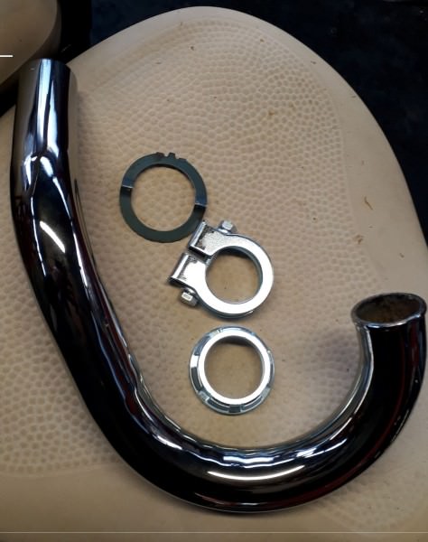 Simson S51 Enduro Krümmer Überwurfmutter Set 28mm