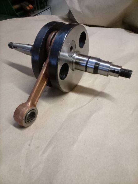 Simson Kurbelwelle Mutter m Federscheibe Polrad