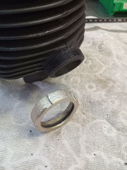 Mz rt 125 Auspuff Krümmer Überwurfmutter org