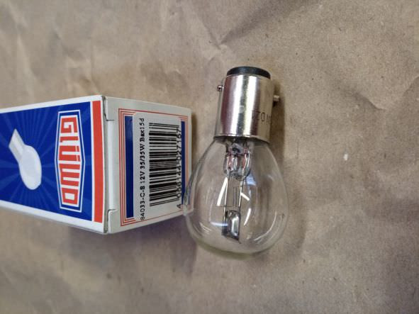 6v 25/25watt BA15 Glühbirne Biluxbirne