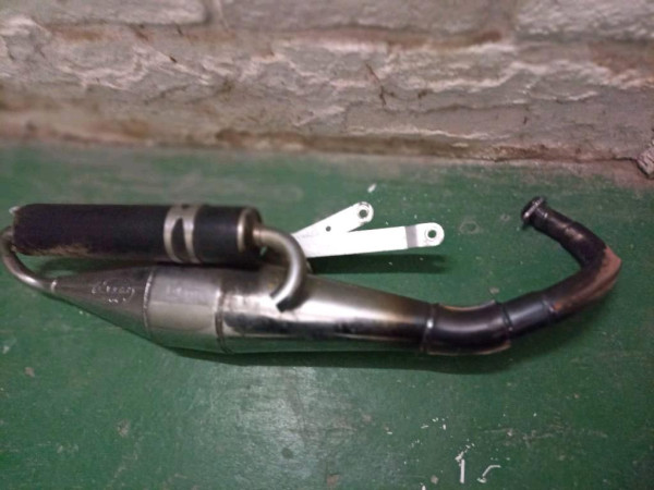 Piaggio Aprilia Auspuff Laser Chrom