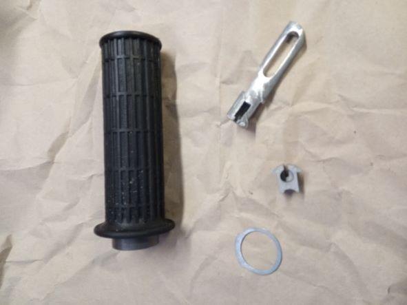 Simson Gasdrehgriff Griff Gummi kr51 Sr4 rechts Gasgriff mit Schieber und Wiederlager